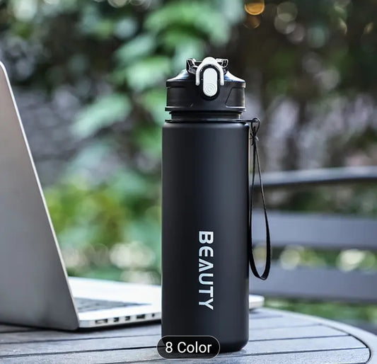 Large-Capacity Frosted Plastic Water Bottle