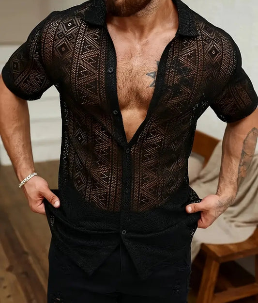 Men's Breathable Short Sleeve Shirt