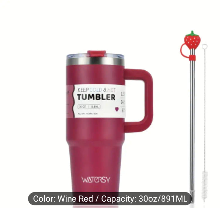 WATERSY – 304 Stainless Steel Vacuum Insulated Tumbler