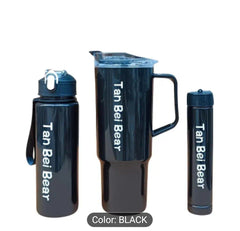 3-in-1 Gradient Portable Water Bottle Set – 1500ml + 900ml + 300ml