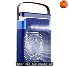 Portable USB-Powered Water-Cooled Mist Cooling Fan