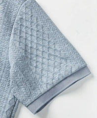 Men's Casual Striped Short Sleeve Polo Shirt