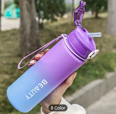 Large-Capacity Frosted Plastic Water Bottle