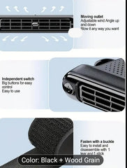 1 set, Portable Car Seat cool Fan