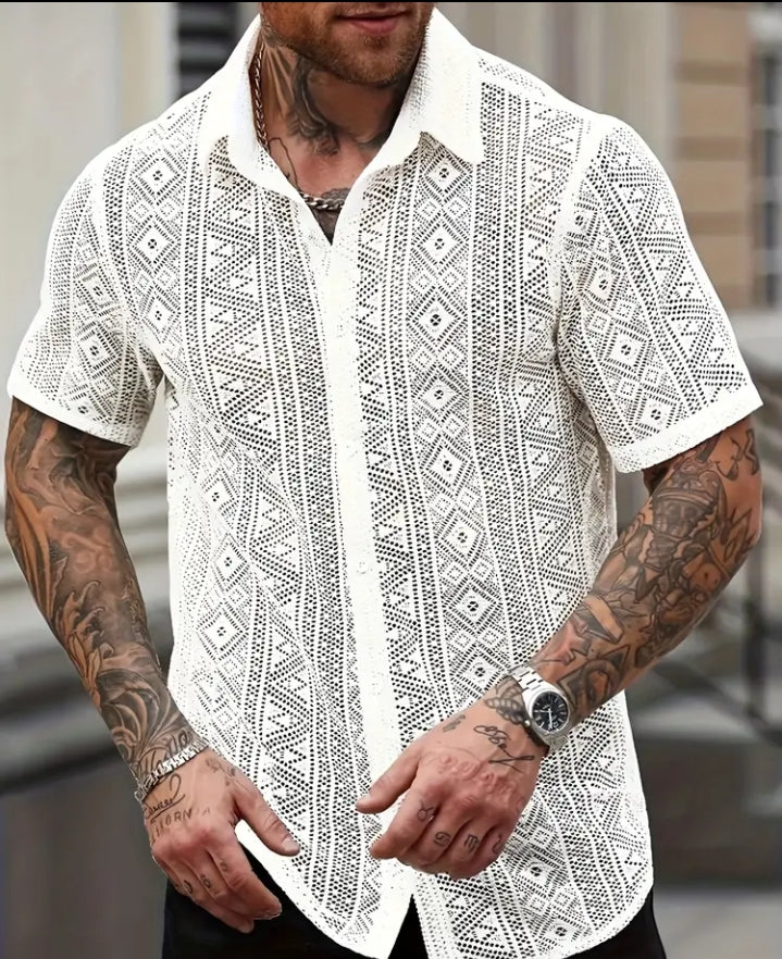 Men's Breathable Short Sleeve Shirt