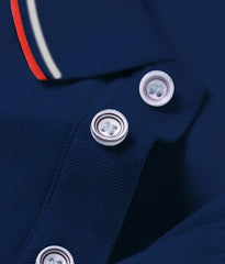 Men's Lightweight Polyester Short Sleeve Shirt with Ribbed