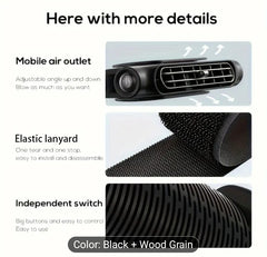 1 set, Portable Car Seat cool Fan