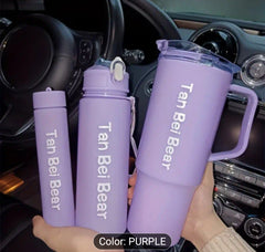 3-in-1 Gradient Portable Water Bottle Set – 1500ml + 900ml + 300ml