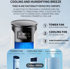 3-in-1 Function, Portable Air Conditioner, Lamp Fan,