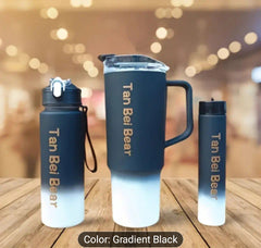 Tumbler 3-in-1 Gradient Portable Water Bottle Set – 1500ml + 900ml + 300ml