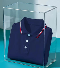 Men's Lightweight Polyester Short Sleeve Shirt with Ribbed