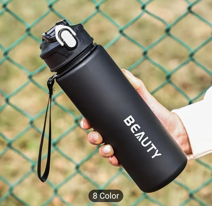 Large-Capacity Frosted Plastic Water Bottle