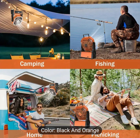 Portable LED Lantern cooler Fan