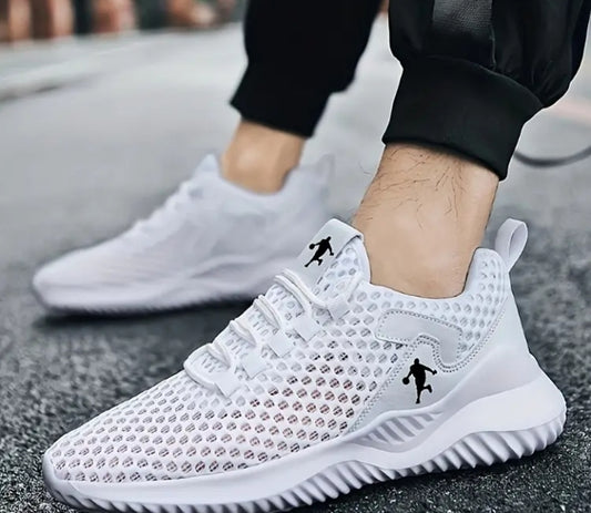 Men's Casual Sneakers, Summer Fashion Hollow Net Design