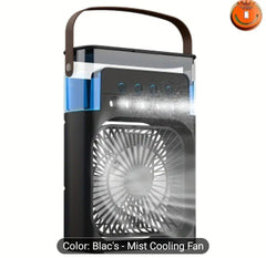 Portable USB-Powered Water-Cooled Mist Cooling Fan