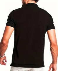 Men's Summer Shirt with Letter Print – Light Business Style