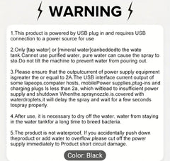 Dual-Head Spray Fan USB Cooler, desktop fan