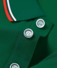 Men's Lightweight Polyester Short Sleeve Shirt with Ribbed