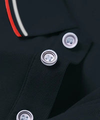 Men's Lightweight Polyester Short Sleeve Shirt with Ribbed