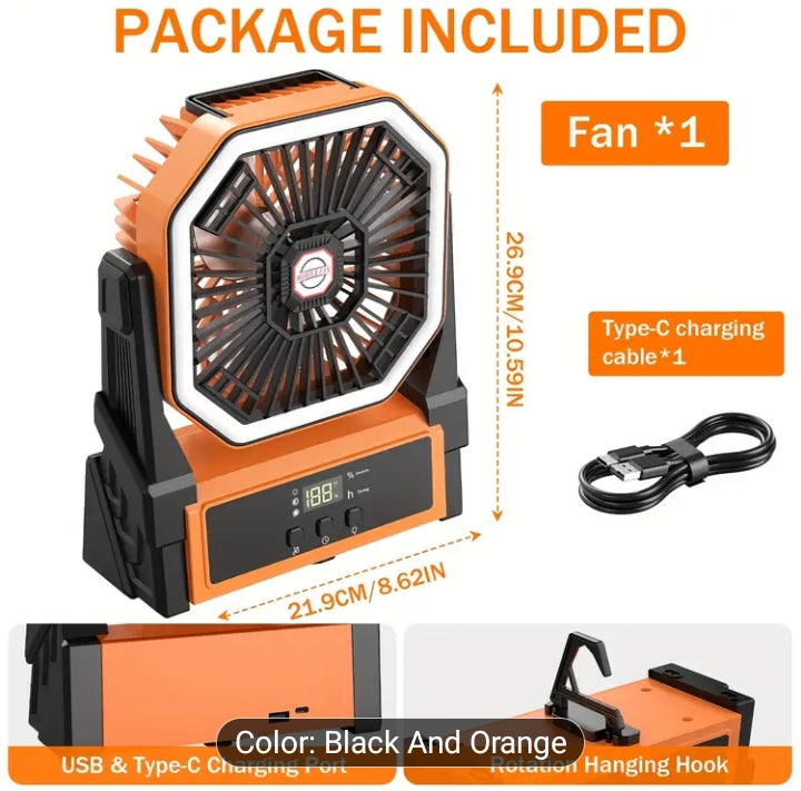 Portable LED Lantern cooler Fan
