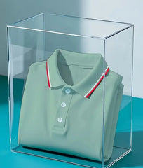 Men's Lightweight Polyester Short Sleeve Shirt with Ribbed