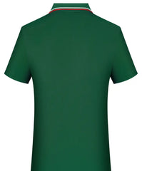 Men's Lightweight Polyester Short Sleeve Shirt with Ribbed