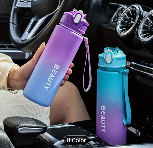 Large-Capacity Frosted Plastic Water Bottle