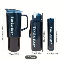 3-in-1 Gradient Portable Water Bottle Set – 1500ml + 900ml + 300ml