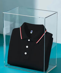 Men's Lightweight Polyester Short Sleeve Shirt with Ribbed