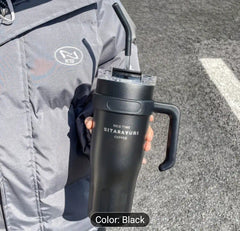 Stainless Steel Ice Tumbler with Straw