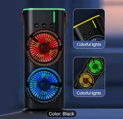 Dual-Head Spray Fan USB Cooler, desktop fan