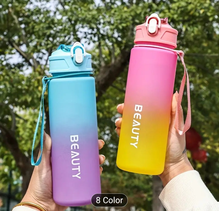 Large-Capacity Frosted Plastic Water Bottle