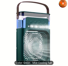 Portable USB-Powered Water-Cooled Mist Cooling Fan