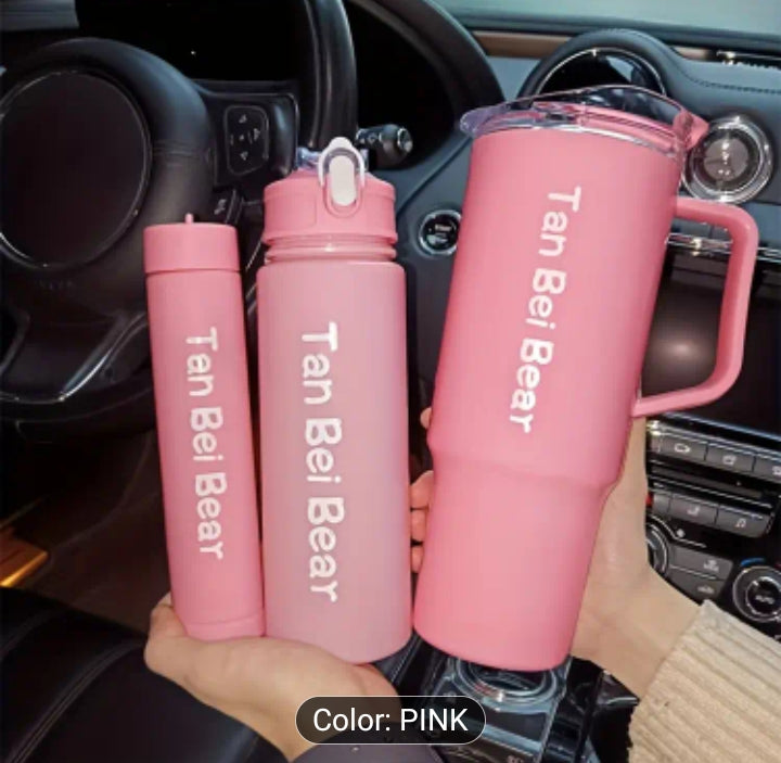 3-in-1 Gradient Portable Water Bottle Set – 1500ml + 900ml + 300ml